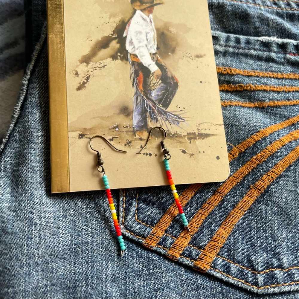 Bluejay boutique Beaded Navajo western earrings
